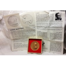 HALL OF FAME MEDAL . JAMES MADISON